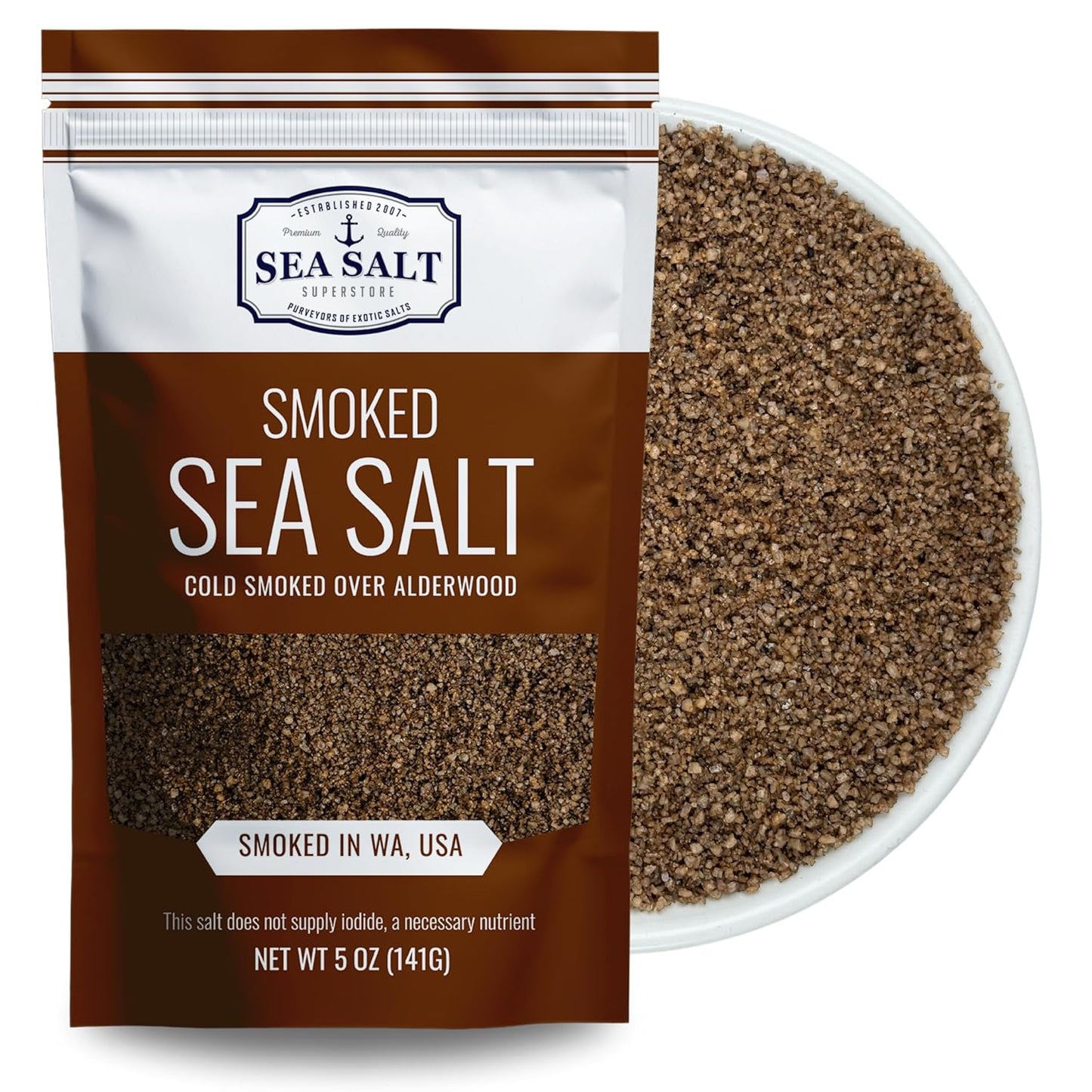 Fine_Grain_Cold_Smoked_Sea_Salt_Over_Alderwood,_Unrefined_Fine_Smoky_Flavored_Kosher_Salt_for_Grilling_&_Cooking,_5_oz_Bag
