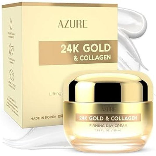 AZURE_24K_Gold_&_Collagen_Firming_Day_Cream_-_Moisturizing,_Illuminating_&_Lifting_for_Facial_Skincare,_Reduces_Wrinkles_&_Fine_Lines