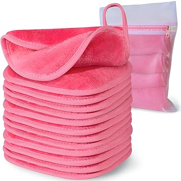 Makeup_Remover_Cloth,_6"_x_6"_Makeup_Remover_Towels_Reusable_Face_Cloth_for_Washing_Face,_Makeup_Remover_Pads_Microfiber_Face_Washcloth_with_Mesh_Bag