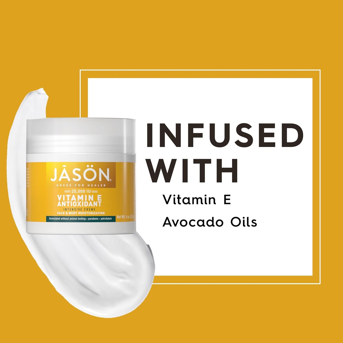 JASON_Vitamin_E_25,_000_IU_Intensive_Moisturizing_Creme,_For_Face_and_Body,_4_Fluid_Ounces_Moisturizer_Skincare_Comfort_Skin_Repair_Hydrating_Moisturize_Moisture_Hydrate