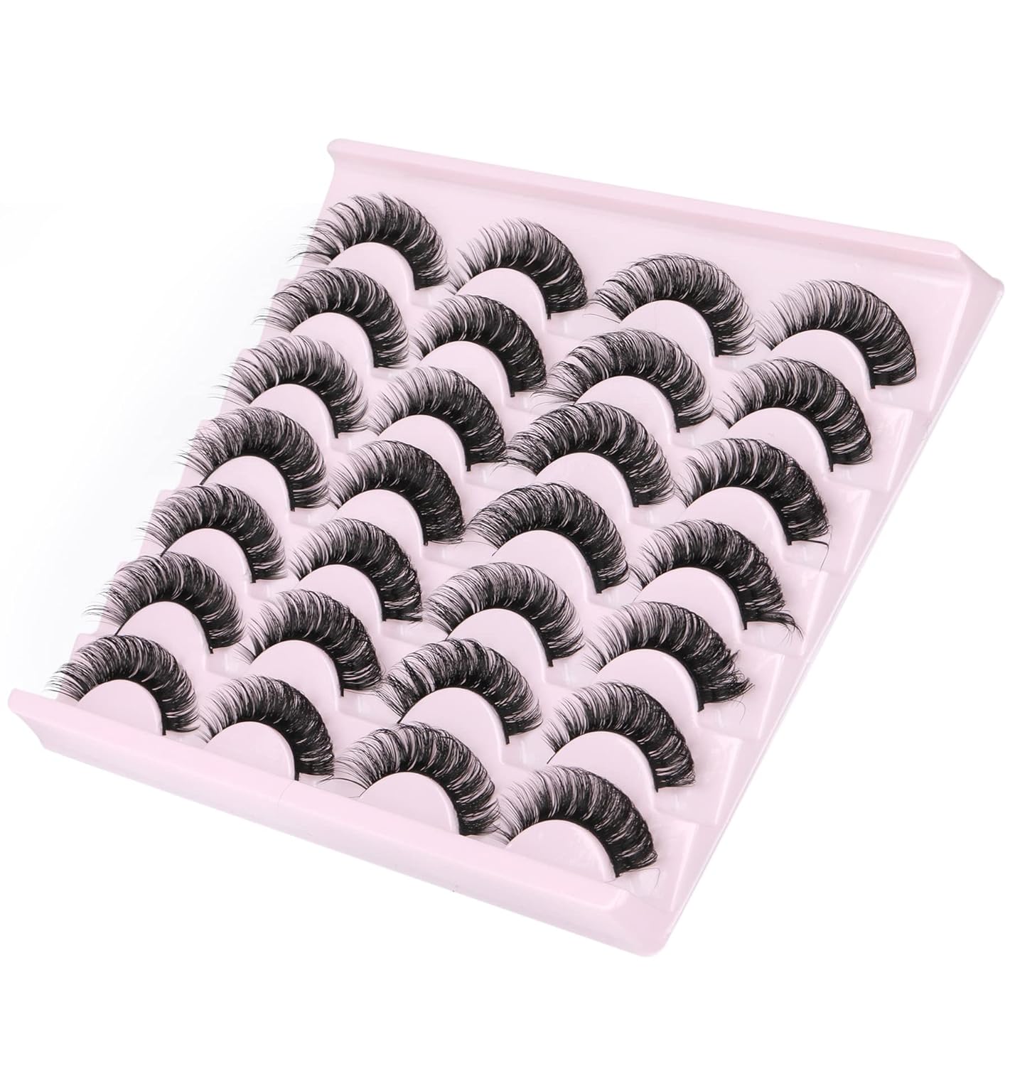 False_Eyelashes_Russian_Strip_Lashes_Fluffy_Fake_Eyelashes_Extension_D_Curl_Wispy_Handmade_Soft_Reusable_14_Pairs_Lashes_Pack_Eyelash_Extensions_Makeup_Cosmetic_Lash_Extensions_Eyelash_Extension_Eyelash_Extension_Lash_Extension