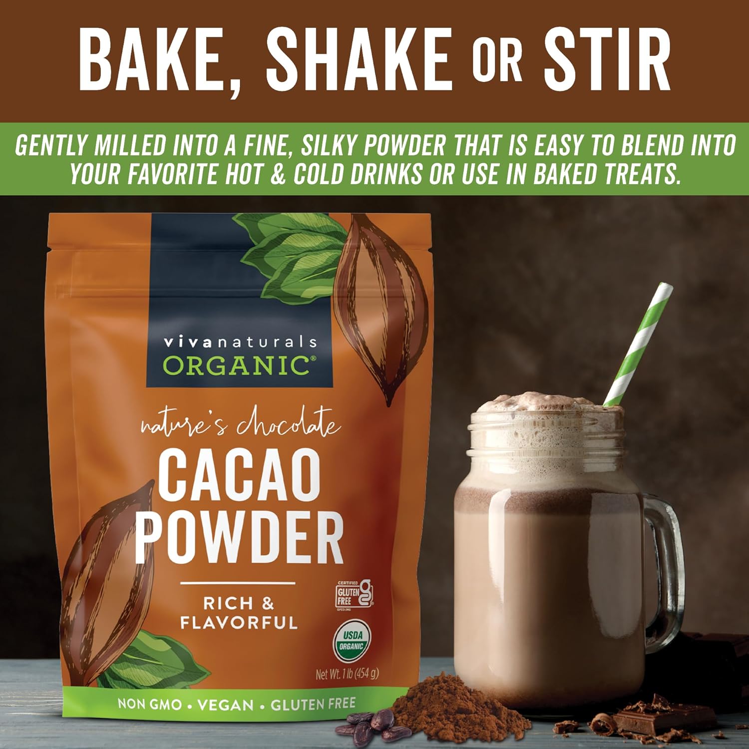 Viva_Naturals_Organic_Cacao_Powder,_1lb_-_Unsweetened_Cacao_Powder_With_Rich_Dark_Chocolate_Flavor,_Non-GMO,_Certified_Vegan_&_Gluten-Free,_454_g