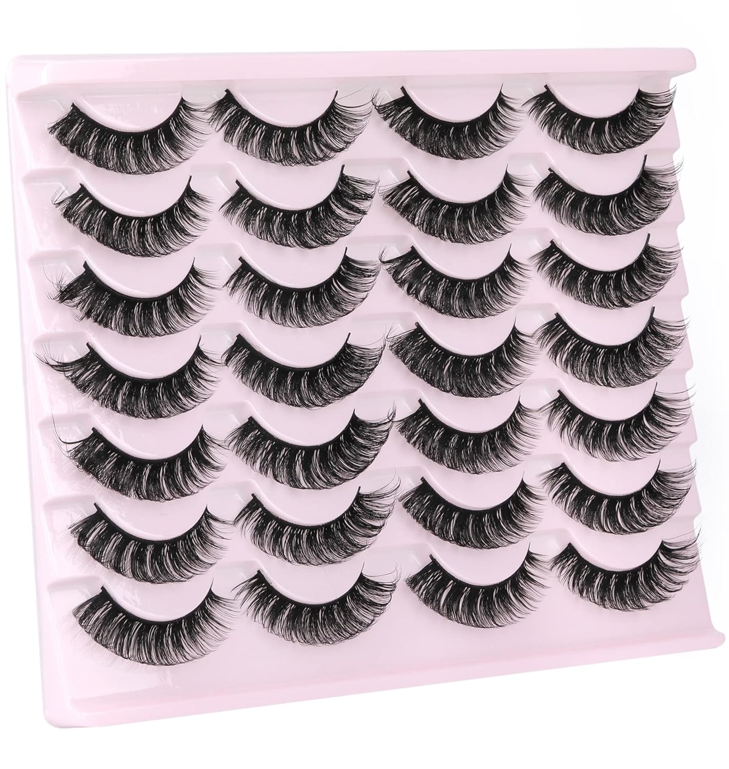 False_Eyelashes_Russian_Strip_Lashes_Fluffy_Fake_Eyelashes_Extension_D_Curl_Wispy_Handmade_Soft_Reusable_14_Pairs_Lashes_Pack_Eyelash_Extensions_Makeup_Cosmetic_Lash_Extensions_Eyelash_Extension_Eyelash_Extension_Lash_Extension