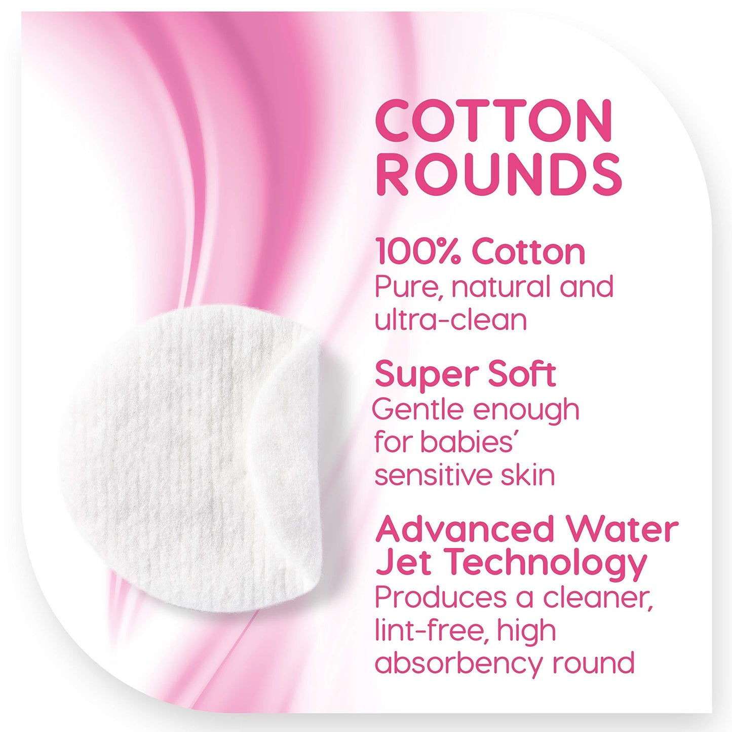 Medline_Simply_Soft_Cotton_Rounds_(300_Count),_100%_Cotton_Absorbent_and_Textured_Cotton_Pads,_Lint-Free