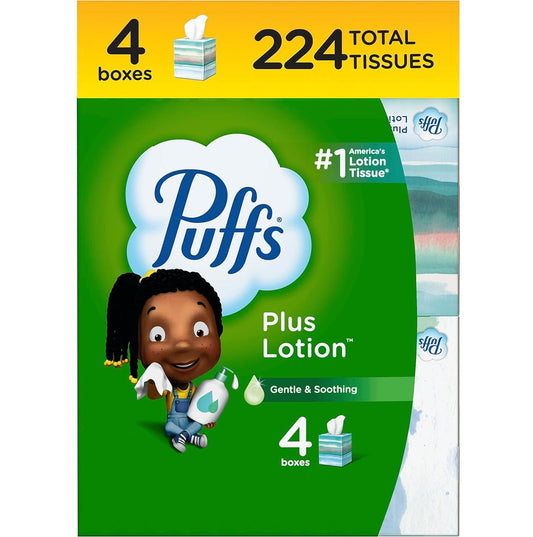 Puffs_Plus_Lotion_Facial_Tissue,_4_Cube_Boxes,_56_Tissues_Per_Box_Pack_Room_Napkin