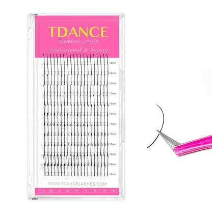 TDANCE_Premade_Spikes_Eyelash_Extension_Supplies_Thickness_0.07_D_Curl_Mix_14-19mm_Matte_Black_Eyelash_Extensions_Spikes_Fans(Spikes,D-0.07,14-19mm)_Korean_Makeup_Cosmetic_Eyelashes_Extensions