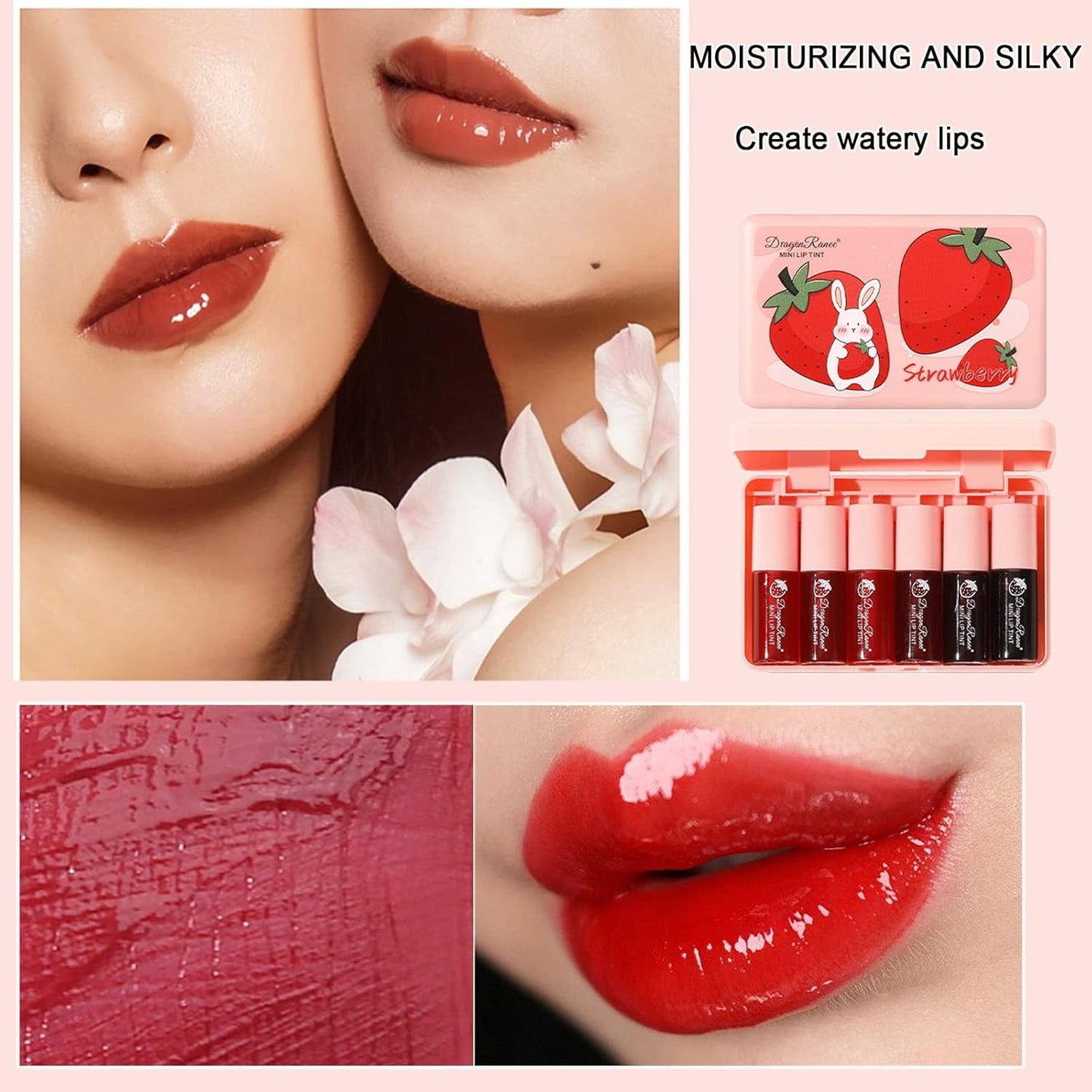 6_Colors_Lip_Tint_Stain_Set,_Korean_Lip_Gloss_Mini_Liquid_Lipstick,_Lip_and_Cheek_Tint,_Long_lasting_Non-Stick_Cup_Waterproof_Makeup