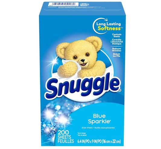 Snuggle_Fabric_Softener_Dryer_Sheets,_Blue_Sparkle,_200_Count