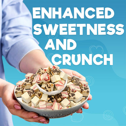 Freeze_Dried_Cheesecake_New_York_Style,_Caramel_Chocolate_Chip_and_Strawberry_Swirl_Crunchy_Treat_Resealable_Bag_4.1_oz_Cheese_Cake