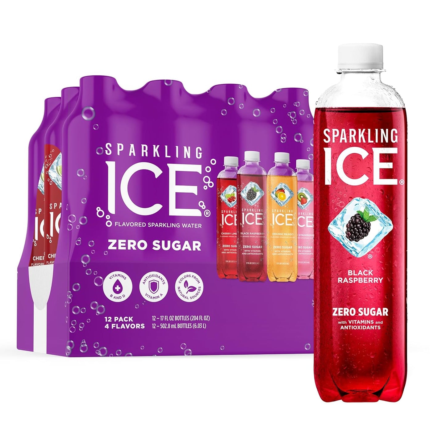 Sparkling_Ice_Purple_Variety_Pack,_Flavored_Water,_Zero_Sugar,_with_Vitamins_and_Antioxidants,_17_fl_oz,_12_count_(Black_Raspberry,_Cherry_Limeade,_Orange_Mango,_Kiwi_Strawberry)_-_Beverage_-_Soda