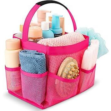 Masirs_Mesh_Shower_Caddy_Bag_-_Portable_Bathroom_Organizer_for_Travel,_Gym,_and_Dorm_-_Collapsible_Toiletry_Holder_for_College_Essentials