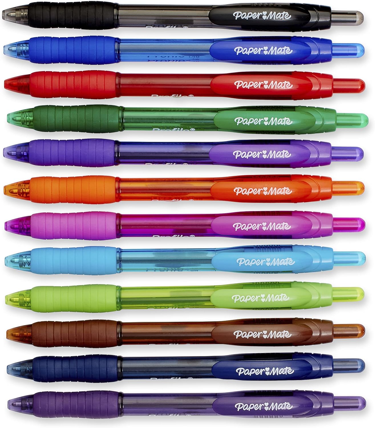 Paper_Mate_Profile_Retractable_Ballpoint_Pens,_Bold_1.4mm,_Assorted_Colors,_12_Count