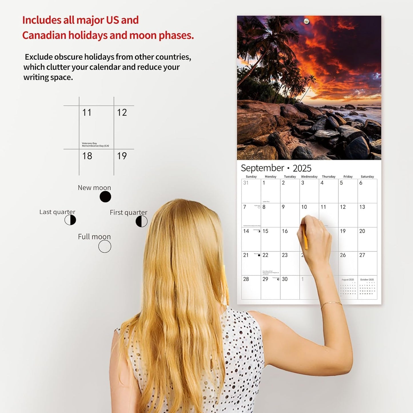 2025_Wall_Calendar,Calendar_2025,_November_2024_-_December_2025,_Wall_Calendar_Brilliant_Seasons,_12"_x_24"_Opened,_Full_Page_Months_Thick_&_Sturdy_Paper_for_Gift_Perfect_Calendar_Organizing_&_Planning