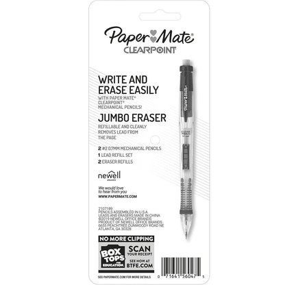 Paper_Mate_Clearpoint_Mechanical_Pencils_0.7mm,_2_Pencils,_School_Supplies,_Teacher_Supplies,_Drawing_Pencils,_1_Lead_Refill_Set,_2_Erasers