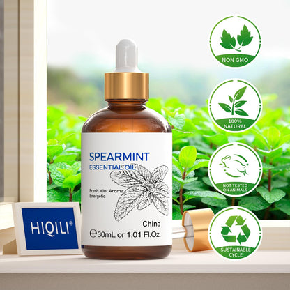 HIQILI_1_Fl_Oz_Peppermint_Oil,_for_Homemade_Spray,_Diffuser,_100%_Pure_Natural_30ML