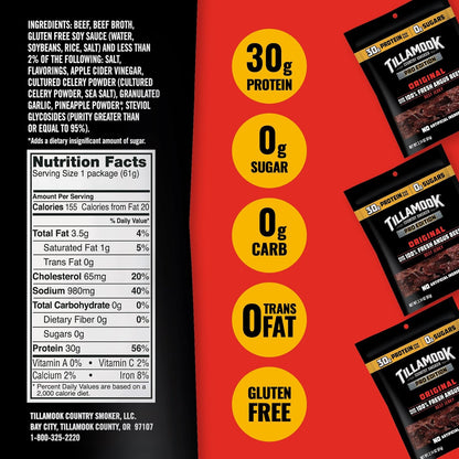 Tillamook_Beef_Jerky,_Country_Smoker_PRO_Edition,_Zero_Sugar,_Original,_2.14_Oz,_Real_Hardwood_Smoked_Fresh_Angus_Beef,_Low_Carb,_High_Protein,_Ready_to_Eat_Keto_Snack_for_Athletes,_Gluten_Free