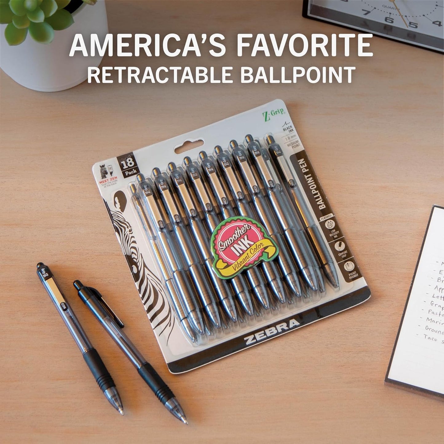 Zebra_Pen_Z-Grip_Retractable_Ballpoint_Pen,_Medium_Point,_Various_Colors