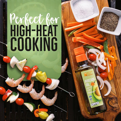 Foods_Refined_Avocado_Oil,_Non-GMO_Cooking_Oil,_Kosher,_Keto_and_Paleo_Diet_Friendly,_for_High-Heat_Cooking,_Frying,_Baking,_Avocado_Oil,_500_mL,_16.9_Fl_Oz