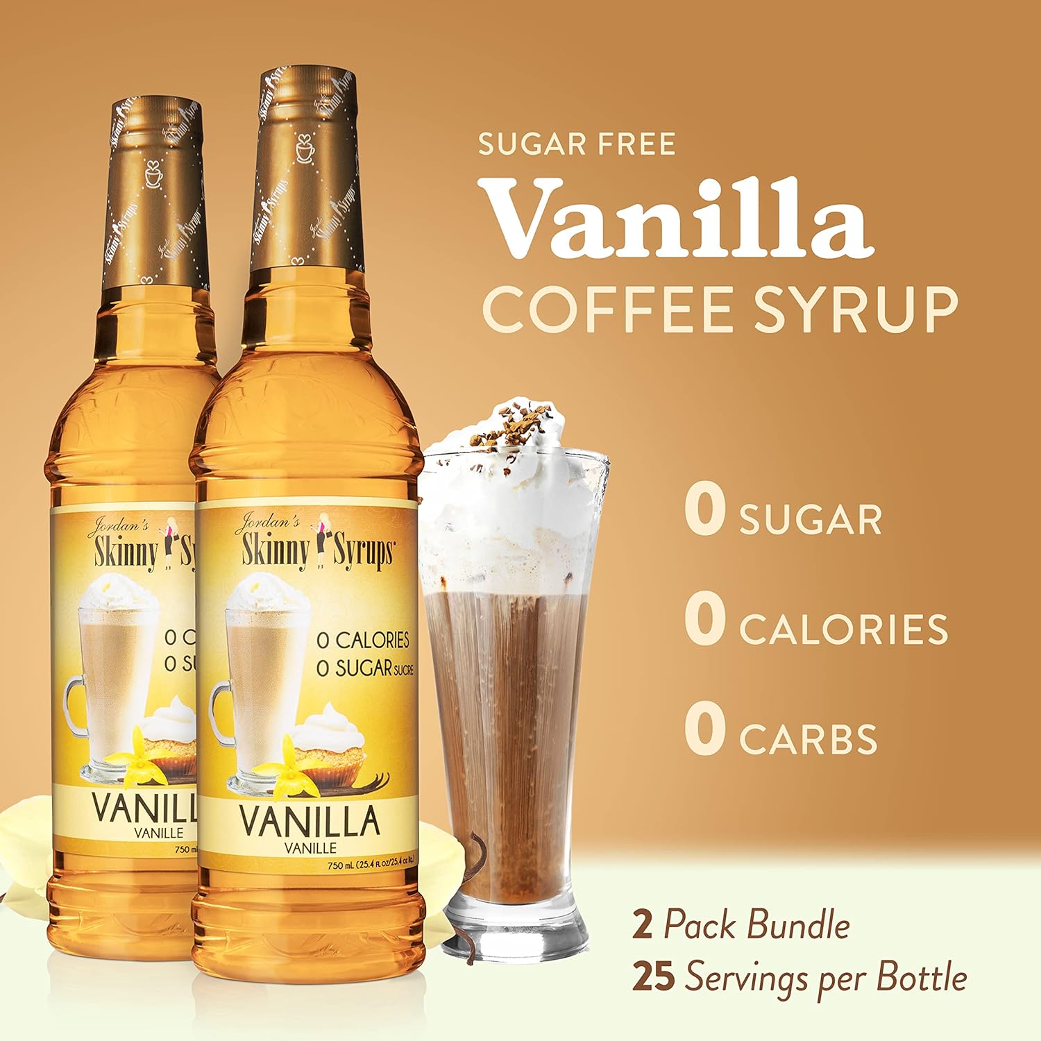 Jordan's_Skinny_Syrups_Sugar_Free_Coffee_Syrup,_Vanilla_Flavor_Drink_Mix,_Zero_Calorie_Flavoring_for_Chai_Latte,_Protein_Shake,_Food_and_More,_Gluten_Free,_Keto_Friendly,_25.4_Fl_Oz,_2_Pack
