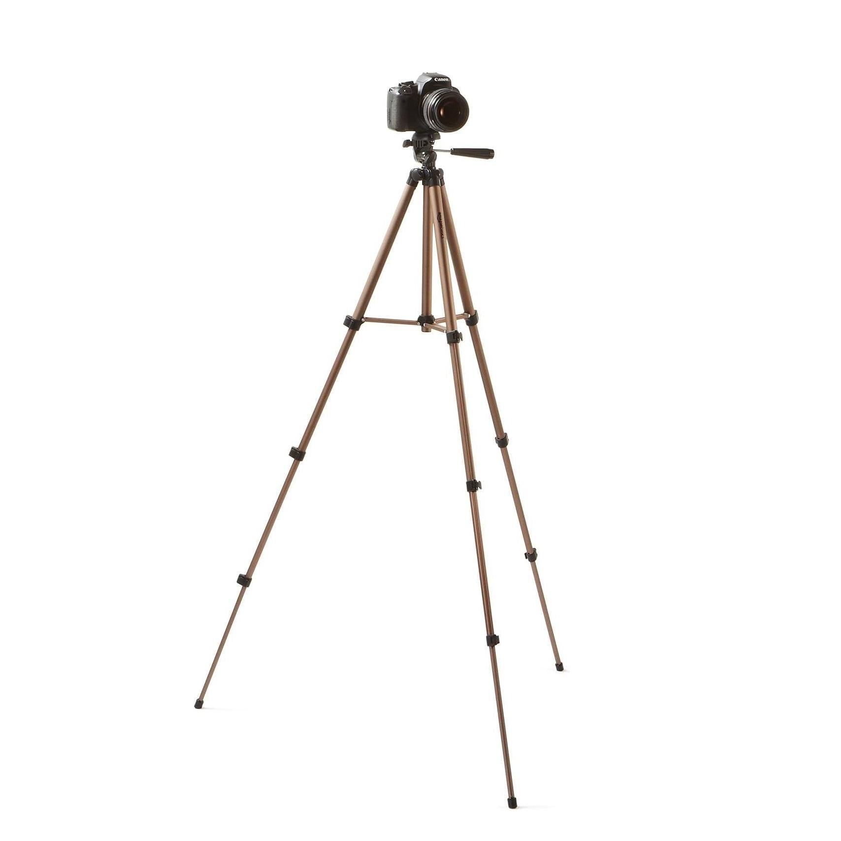 50-inch_Lightweight_Camera_Mount_Tripod_Stand_With_Bag,_Black/Brown