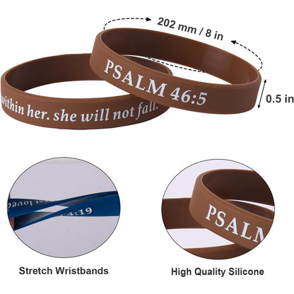 QEERBSIN_Bible_Verses_Bracelets_Motivational_Christian_Rubber_Bracelets_Faith_Hope_Wristbands_Bracelets_for_Men_Women_Teens