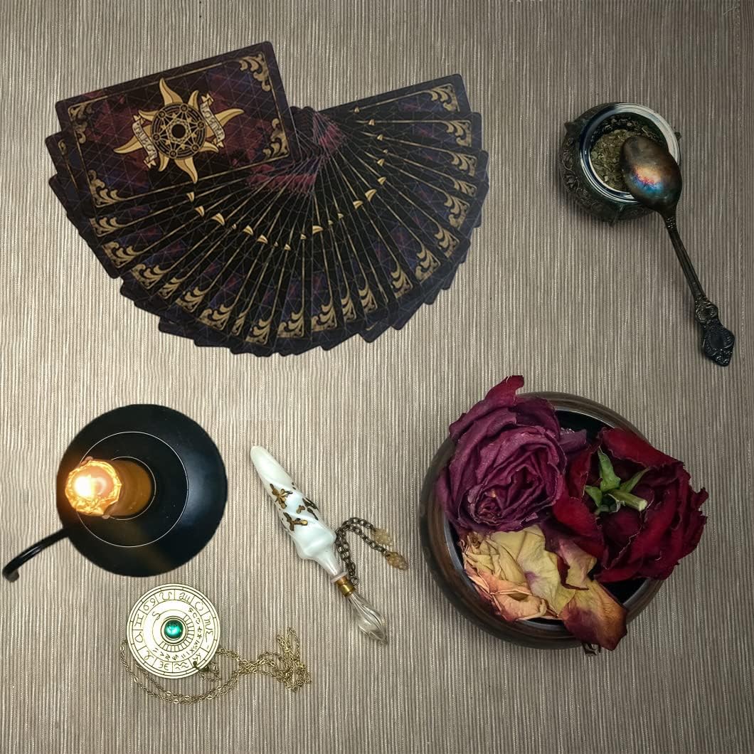 Tarot_Cards_Set_of_78_Surface_Laser_Cards_with_English_Instructions_Book_for_Beginners_(English_Edition)