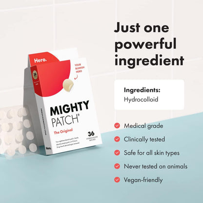 Mighty_Patch_Hero_Cosmetics_Original_Patch_-_Hydrocolloid_Acne_Pimple_Patch_for_Covering_Zits_and_Blemishes,_Spot_Stickers_for_Face_and_Skin_(36_Count)_Skincare_Matte_Redness_Uv_Skin_Repair