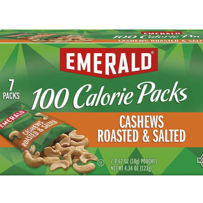 Emerald_Nuts_Roasted_and_Salted_Cashews_7ct_(1-Pack),_100-Calorie_Individual_Packs,_Kosher_Certified,_Non-GMO,_Contains_No_Artificial_Preservatives,_Flavors_or_Synthetic_Colors
