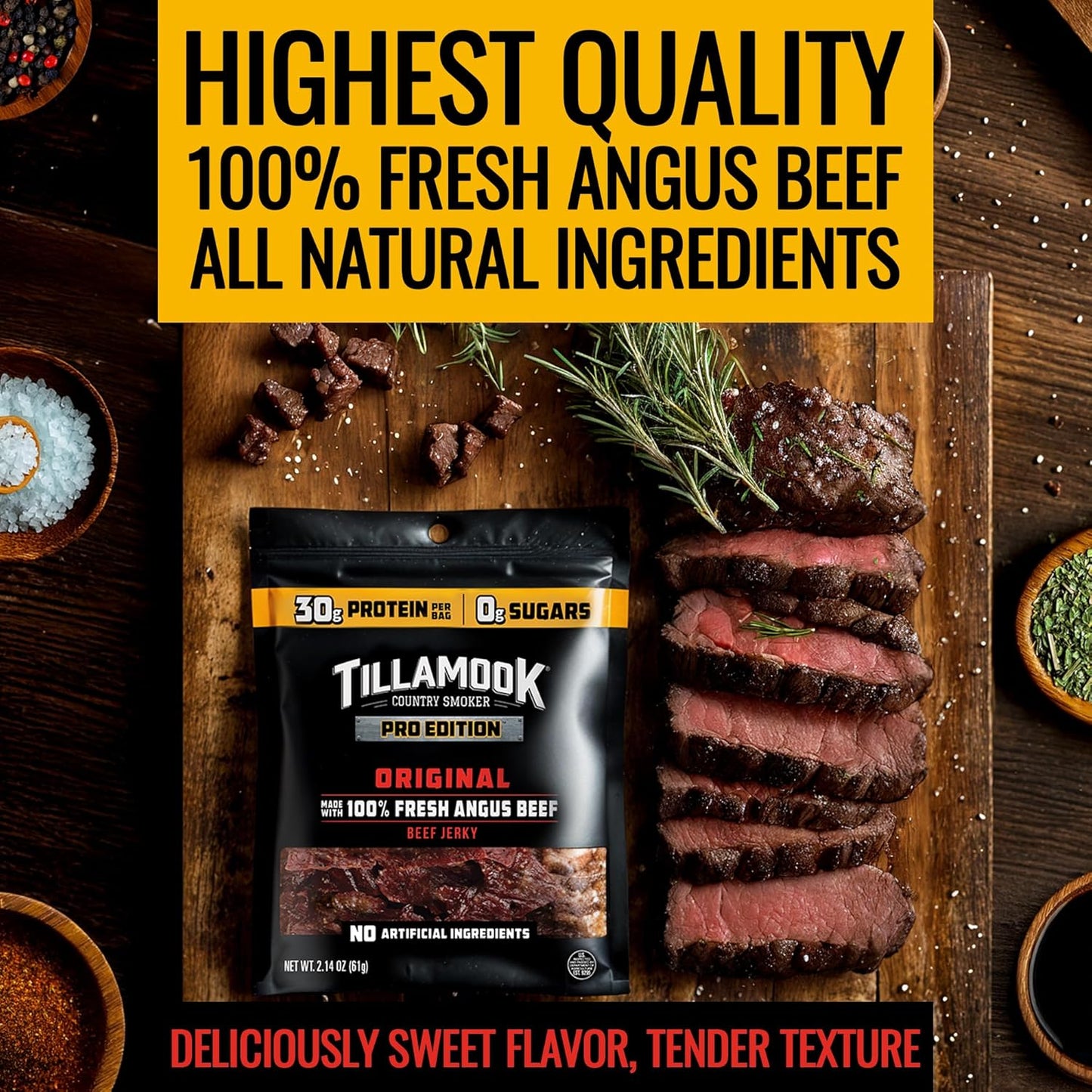 Tillamook_Beef_Jerky,_Country_Smoker_PRO_Edition,_Zero_Sugar,_Original,_2.14_Oz,_Real_Hardwood_Smoked_Fresh_Angus_Beef,_Low_Carb,_High_Protein,_Ready_to_Eat_Keto_Snack_for_Athletes,_Gluten_Free