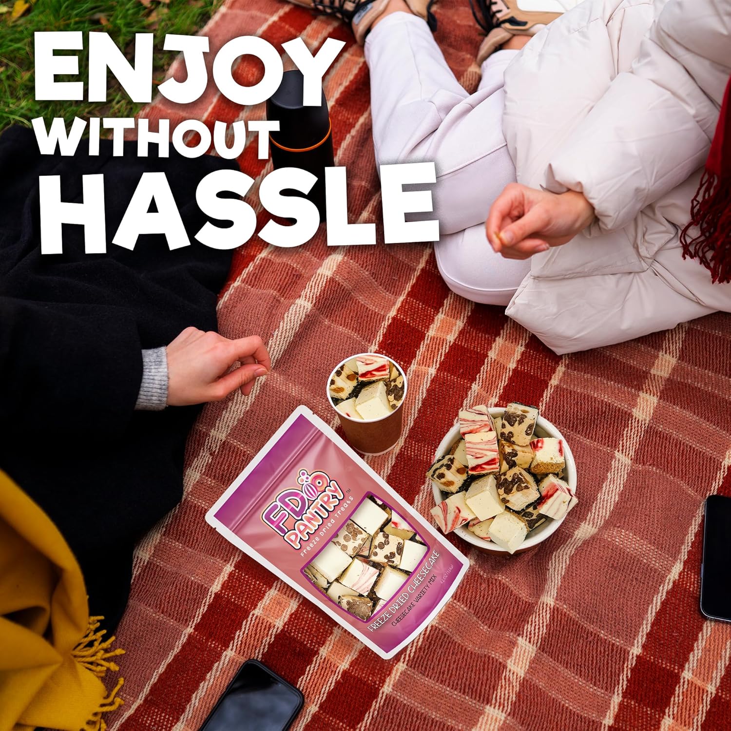 Freeze_Dried_Cheesecake_New_York_Style,_Caramel_Chocolate_Chip_and_Strawberry_Swirl_Crunchy_Treat_Resealable_Bag_4.1_oz_Cheese_Cake