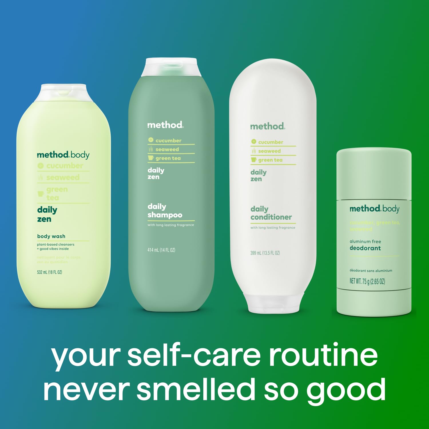 Method_Everyday_Shampoo,_Daily_Zen_with_Cucumber,_Green_Tea,_and_Seaweed_Scent_Notes,_Paraben_and_Sulfate_Free,_14_oz_(Pack_of_1)