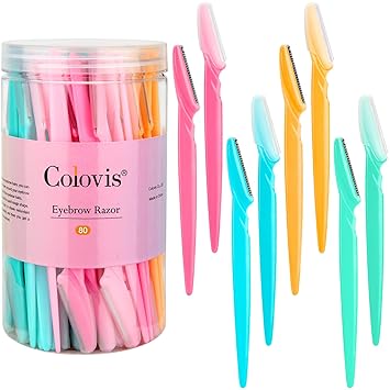 66_Eyebrow_Razor_and_Face_Razor_for_Women_and_Men,_Eyebrow_Hair_Trimmer_and_Shaver_with_Protective_Cover,Safe_and_Newbie_Friendly_Makeup_Case_Cosmetic