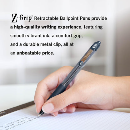 Zebra_Pen_Z-Grip_Retractable_Ballpoint_Pen,_Medium_Point,_Various_Colors