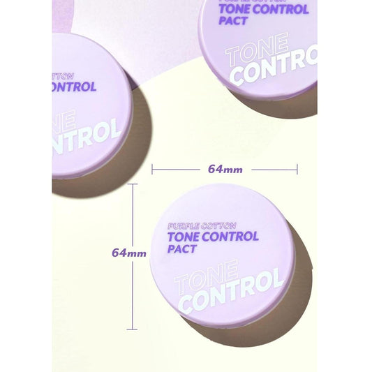 I'M_MEME_Compact_-_Purple_Cotton_Tone_Control_Pact_|_With_Purple_Berry_Complex,_Mineral,_Setting_Powder,_Translucent,_for_Smooth_and_Even_Complexion,_Blurring_Effect,_Sebum_Free,_Gift,_0.33_Oz_Lightweight_Makeup_Matte_Flawless_Pearl_Cosmetic