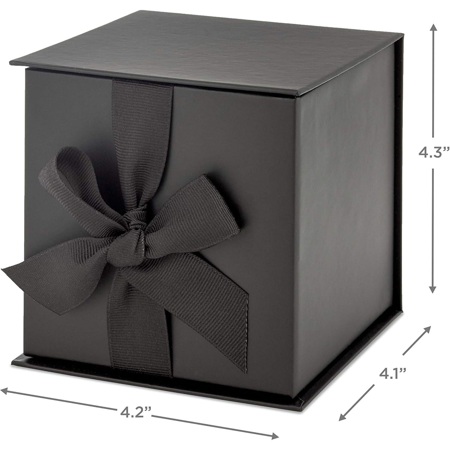 Hallmark_Small_Gift_Box_with_Bow_and_Shredded_Paper_Fill_(Black_4_inch_Gift_Box)_for_Weddings,_Graduations,_Birthdays,_Father's_Day,_Groomsmen_Gifts,_All_Occasion