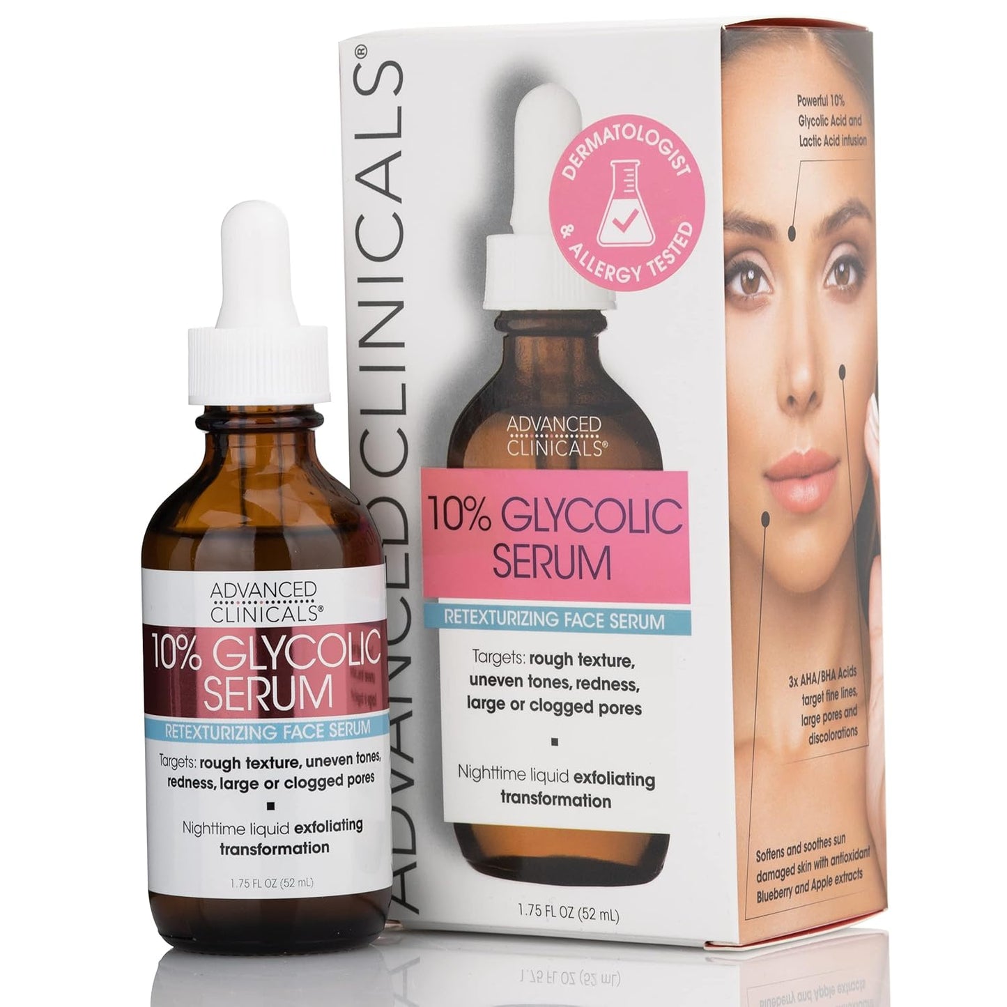 Advanced_Clinicals_10%_Glycolic_Retexturizing_Face_Serum_for_All_Skin_Types,_1_Pack