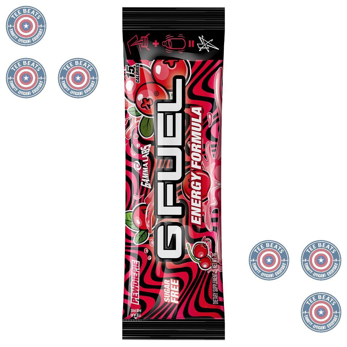 G_Fuel_PewDiePie_Energy_Powder_Packets,_Sugar_Free,_Clean_Caffeine_Focus_Supplement,_Water_Mix,_Lingonberry_Fruit_Flavor,_Focus_Amino,_Vitamin_+_Antioxidants_Blend_-_6_Stick_Pack,_0.25_oz