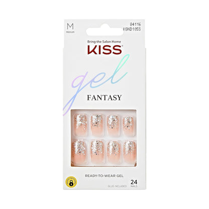KISS_Gel_Fantasy_Press_On_Nails,_Nail_glue_included,_Aim_High',_Short_Size,_Squoval_Shape,_Includes_28_Nails,_2g_Glue,_1_Manicure_Stick,_1_Mini_File,_1_Adhesive_Tab_Nail_Art_Nail_Care