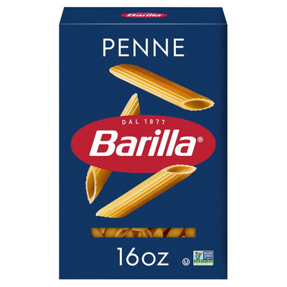 Barilla Penne Pasta, 16 oz Box - Non-GMO, Made with Durum Wheat Semolina Kosher Certified