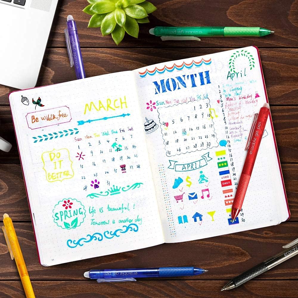 Vanstek_Retractable_Erasable_Gel_Pens_Clicker,_Fine_Point(0.7),_Make_Mistakes_Disappear,_Premium_Comfort_Grip_for_Drawing_Writing_Planner_and_School_Supplies