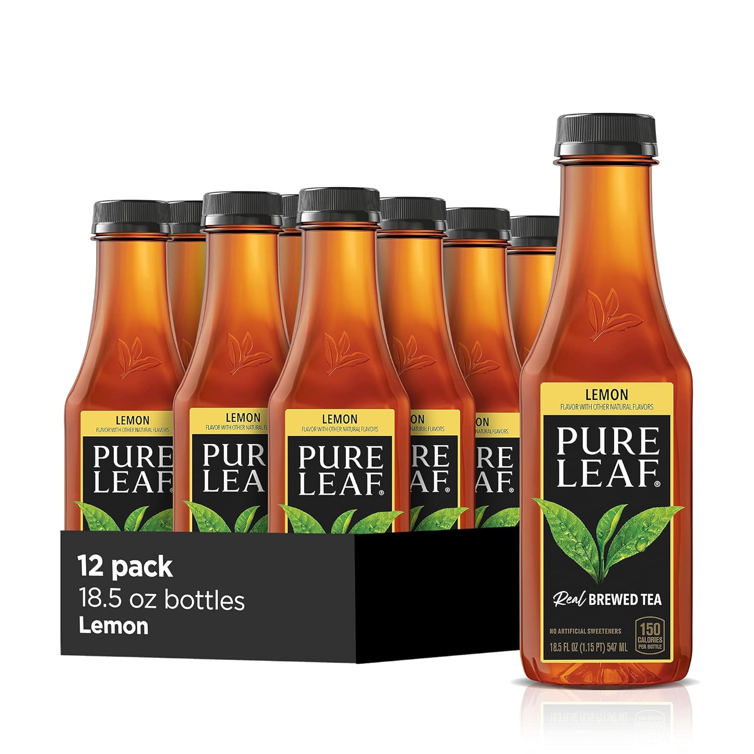 Pure_Leaf_Iced_Tea,_Sweetened,_Real_Brewed_Black_Tea,_Lemon,_18.5_Fl_Oz_(Pack_of_12)