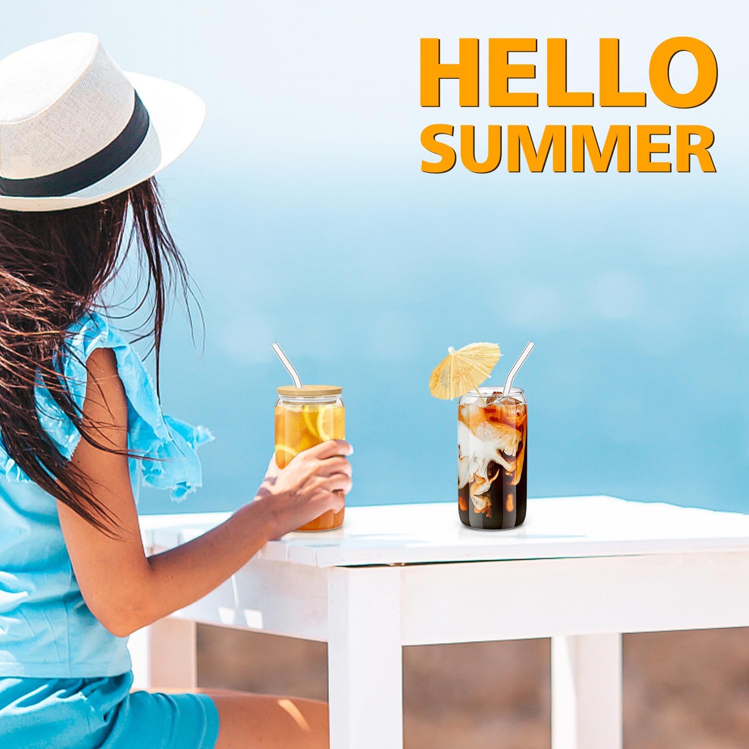 4PCS_Glass_Cups_with_Bamboo_Lids_and_Straws,_16OZ_Ice_Coffee_Cup,_Drinking_Cup_set_with_Wooden_Lids,_Home_Essential_Glass_Tumblers_for_Beer,_Cocktail,_Tea_and_Latte_Clear