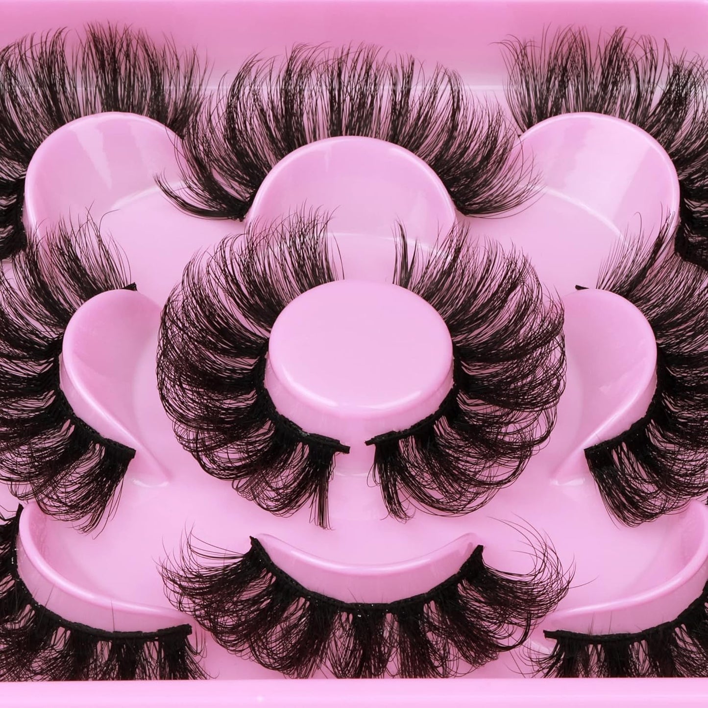 Focipeysa_Dramatic_Eyelashes_Fluffy_Faux_Mink_Lashes_22mm_Long_False_Eyelashes_D_Curl_Eyelashes_that_Look_Like_Extension_5_Pairs_Pack
