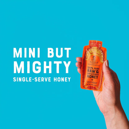 Nate's_Honey_Minis_-_Single-Serve_100%_Pure,_Raw_&_Unfiltered_Honey_–_0.49oz_Packets,_20ct_box