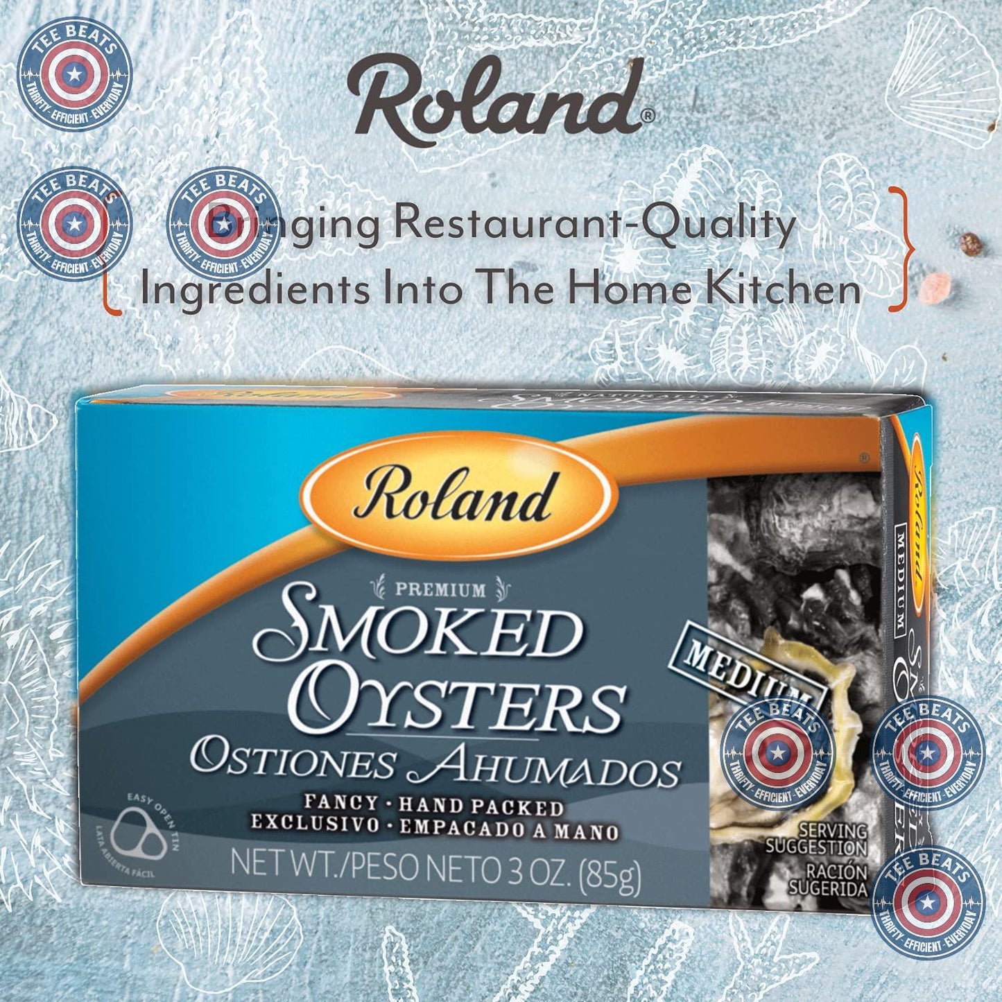 Roland_Foods_Premium_Naturally_Smoked_Medium_Oysters_in_Oil,_Wild_Caught,_3_Ounce,_Pack_of_1
