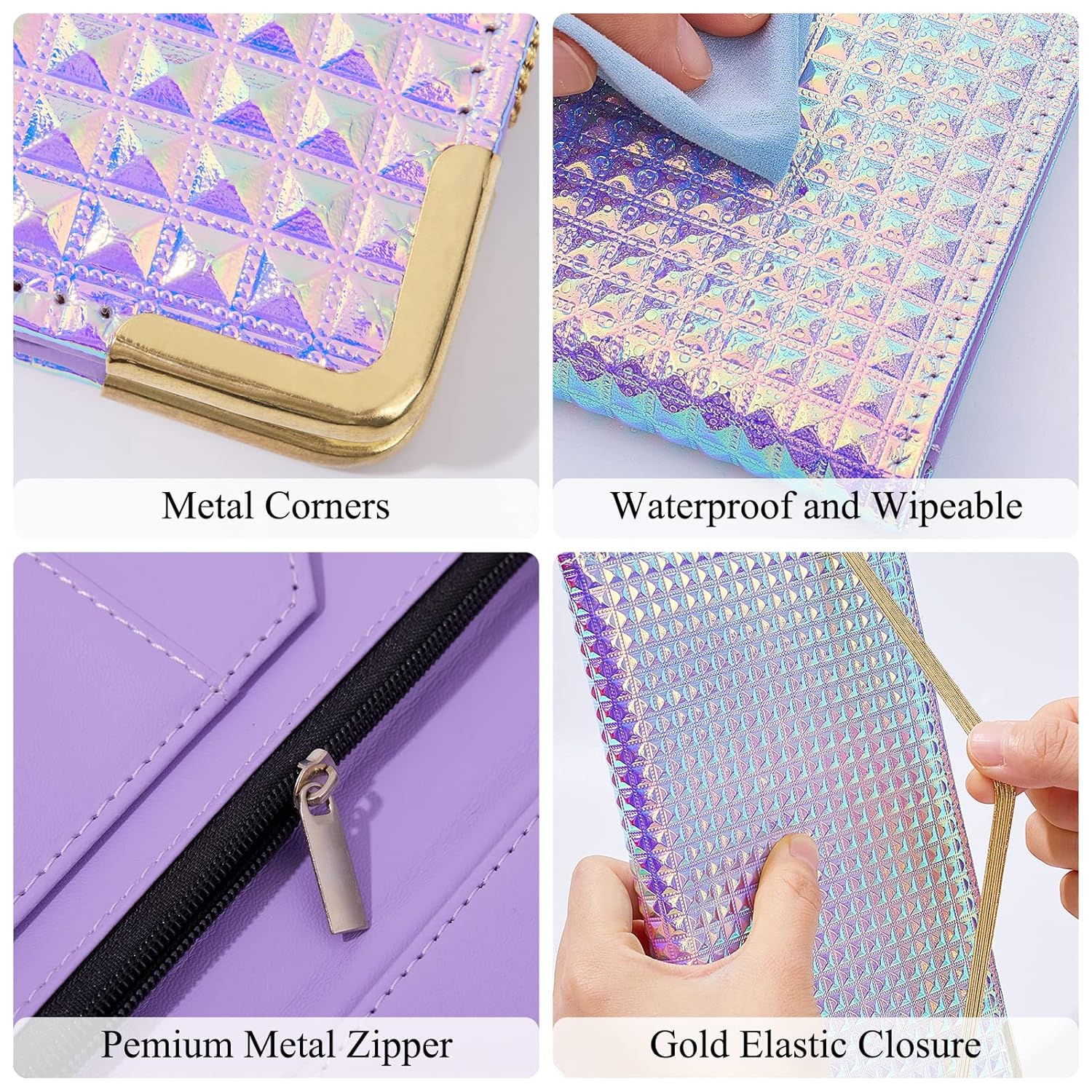 Server_Book_Waitress_Book_with_Money_Pocket_Unique_Glitter_Leather_Server_Books_for_Waitress_Black_Serving_Books_with_Zipper_Pocket_Waiter_Accessories