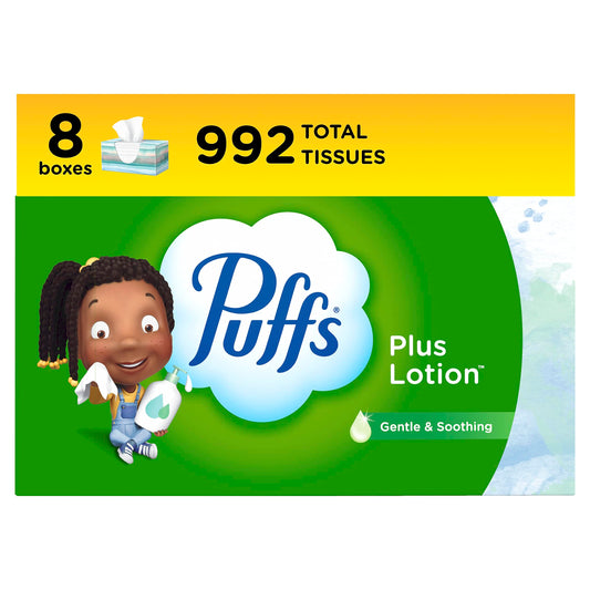 Puffs_Plus_Lotion_Facial_Tissues,_8_Family_Boxes,_124_Facial_Tissues_per_Box,_Allergies_and_Colds_Pack_Napkin