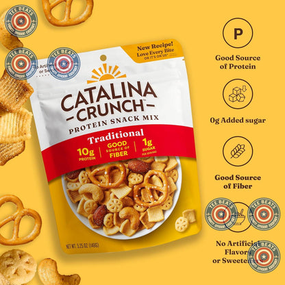 Catalina_Crunch_Protein_Snack_Mix_-_10g_Protein,_1g_Sugar_per_Serving_-_Good_Source_of_Fiber,_Keto,_Gluten_Free_-_Traditional,_5.25_Ounce_Bag_(Pack_of_1)